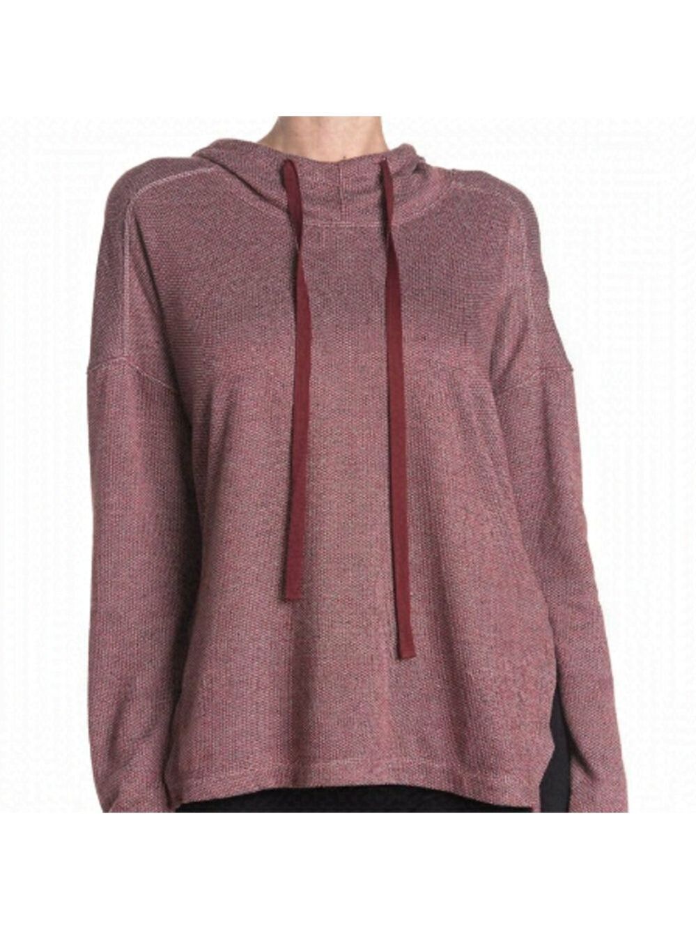 MAX Studio BNWT Hooded Tunic Sweater Burgundy